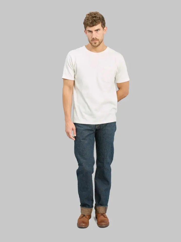 ONI Denim 288CCD-MOCA "Crushed Concrete Denim Moca Weft" 15oz Regular Straight Jeans