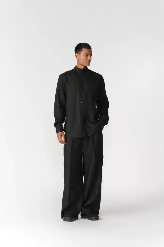 ASYMMETRIC FRONT PANEL SHIRT