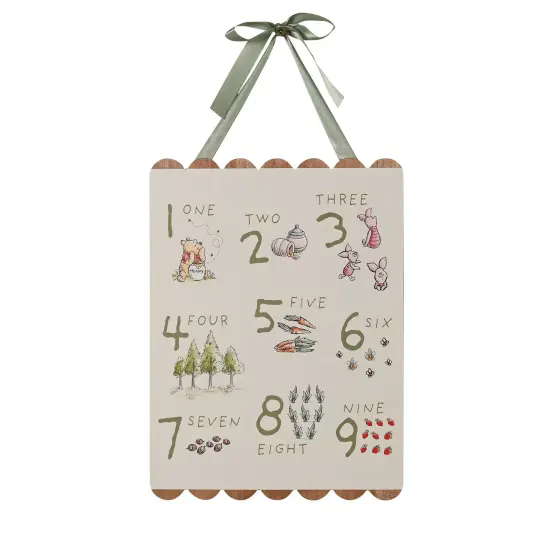 Winnie the Pooh Number Plaque