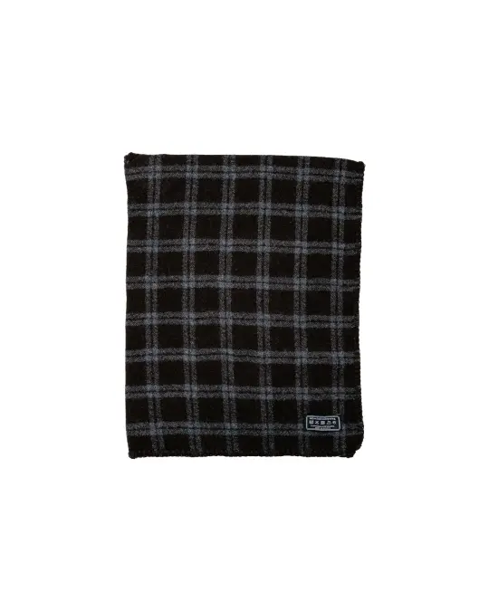 mfpen Triangle Scarf Brown Grey Check