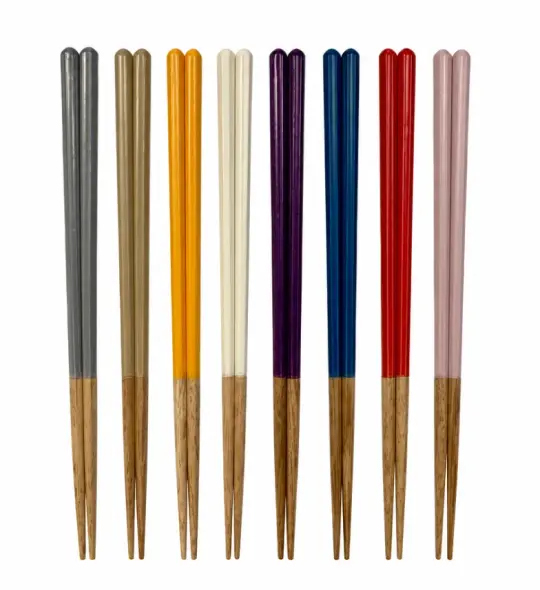 Octagonal Colorblock Antibacterial Chopsticks