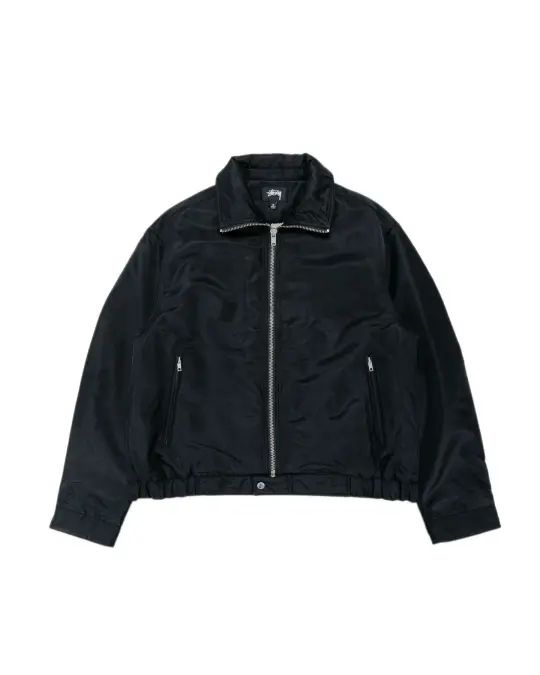 Stüssy Pile Lined Zip Jacket Black