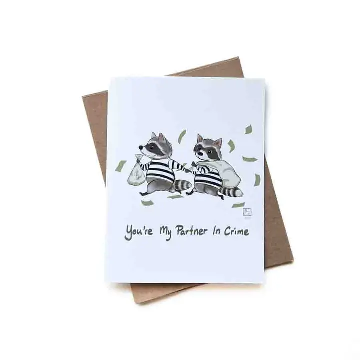 Partners In Crime Card, Wholesale 6 Pack
