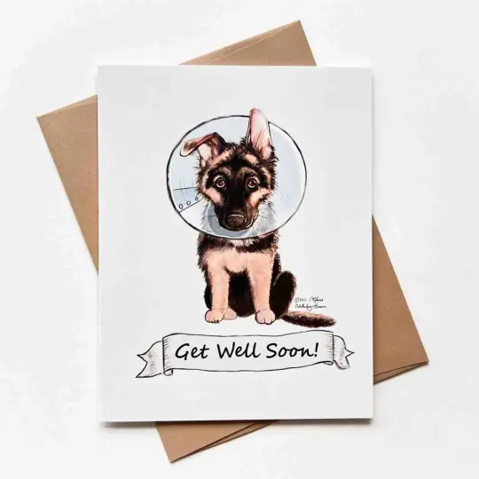 Puppy Get Well Card