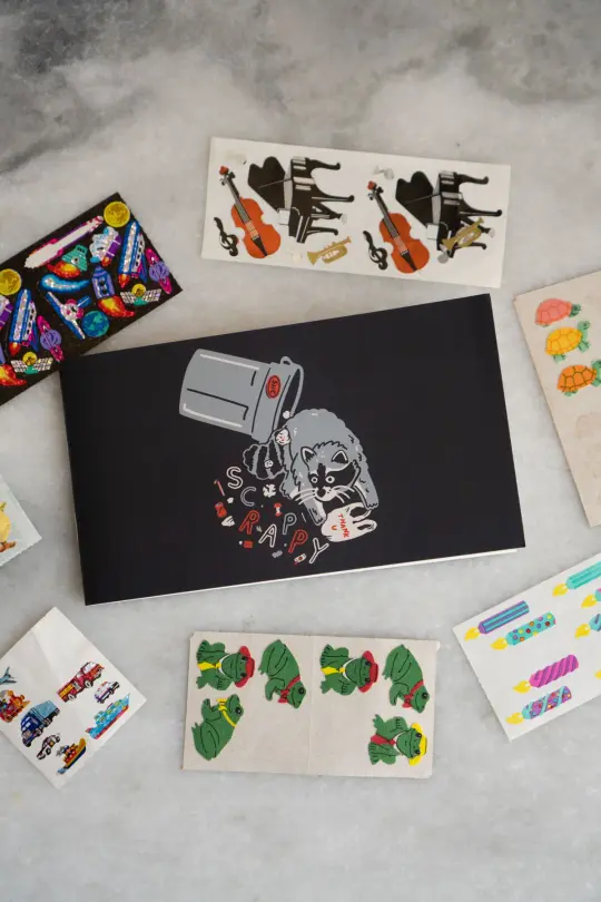 Scrappy Raccoon - Pocket Sticker Book