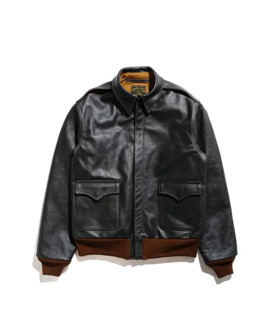 The Real McCoy's MJ22001 Type A-2 Real McCoy Mfg. Co. (Model 220) Seal Brown