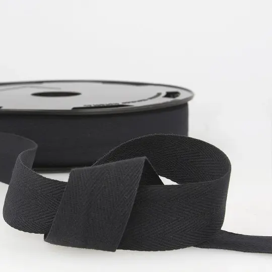 Cotton Twill Tape 20mm Black