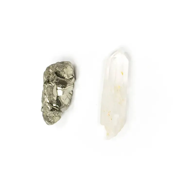 Pyrite & Quartz Crystal Chunks