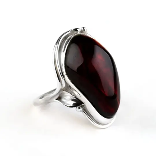 Artisan Cherry Amber Ring