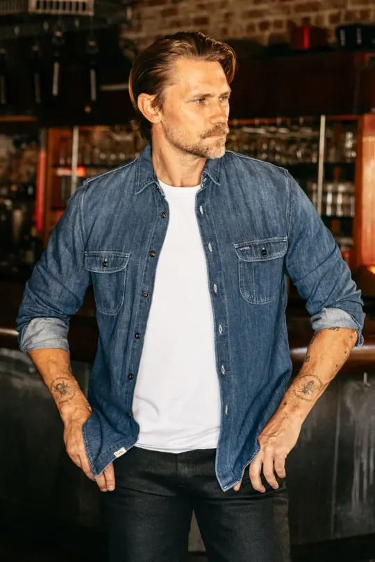 The Brace Shirt 7oz Denim - Dee