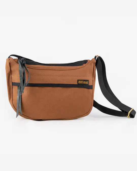 17oz Duck Small Shoulder Bag - Brown