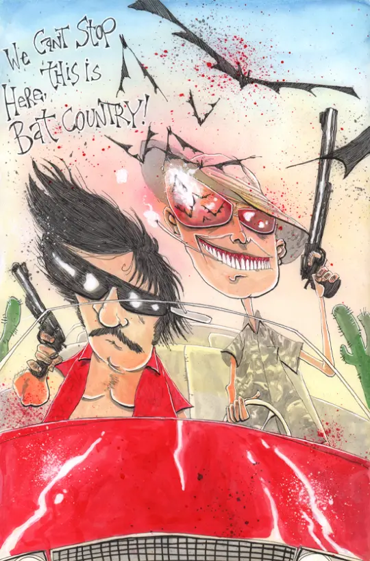 HUNTER S. THOMPSON PAINTING 01