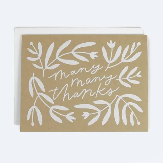 Many Many Thanks Card
