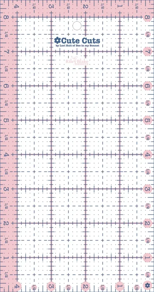 Cute Cuts 4 1/2" X 8 1/2" Ruler