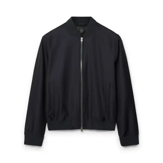 Wool Twill Bomber Jacket