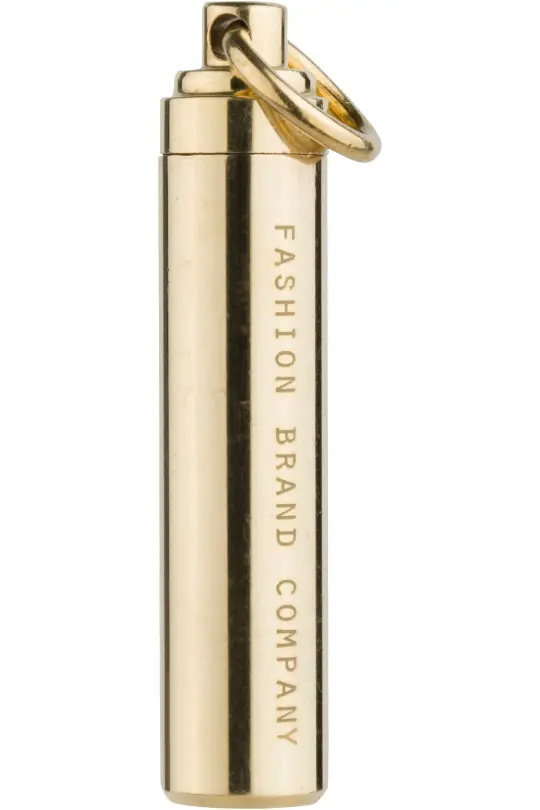 FASHION BRAND COMPANY Brass Pill Holder Keychain