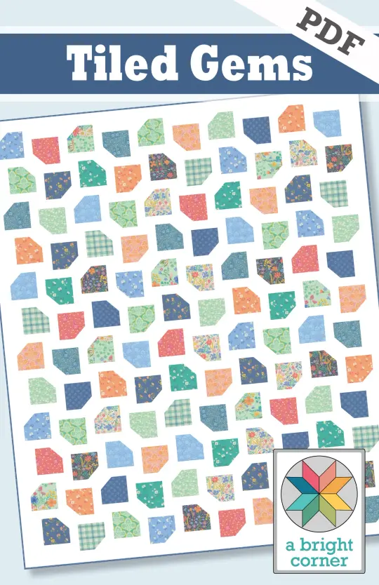 Tiled Gems quilt pattern - PDF version