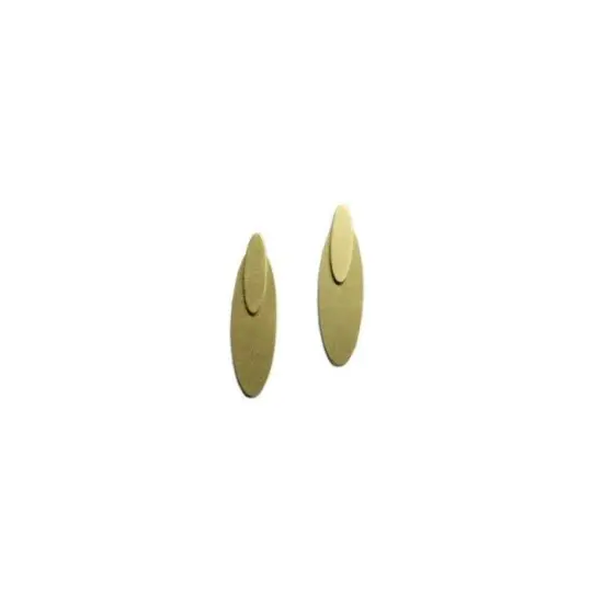 Oval Ear Jacket Earrings
