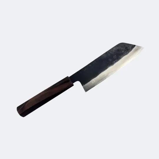 Shigeki Tanaka Stainless-Clad Blue #2 Kurouchi Kiritsuke Nakiri