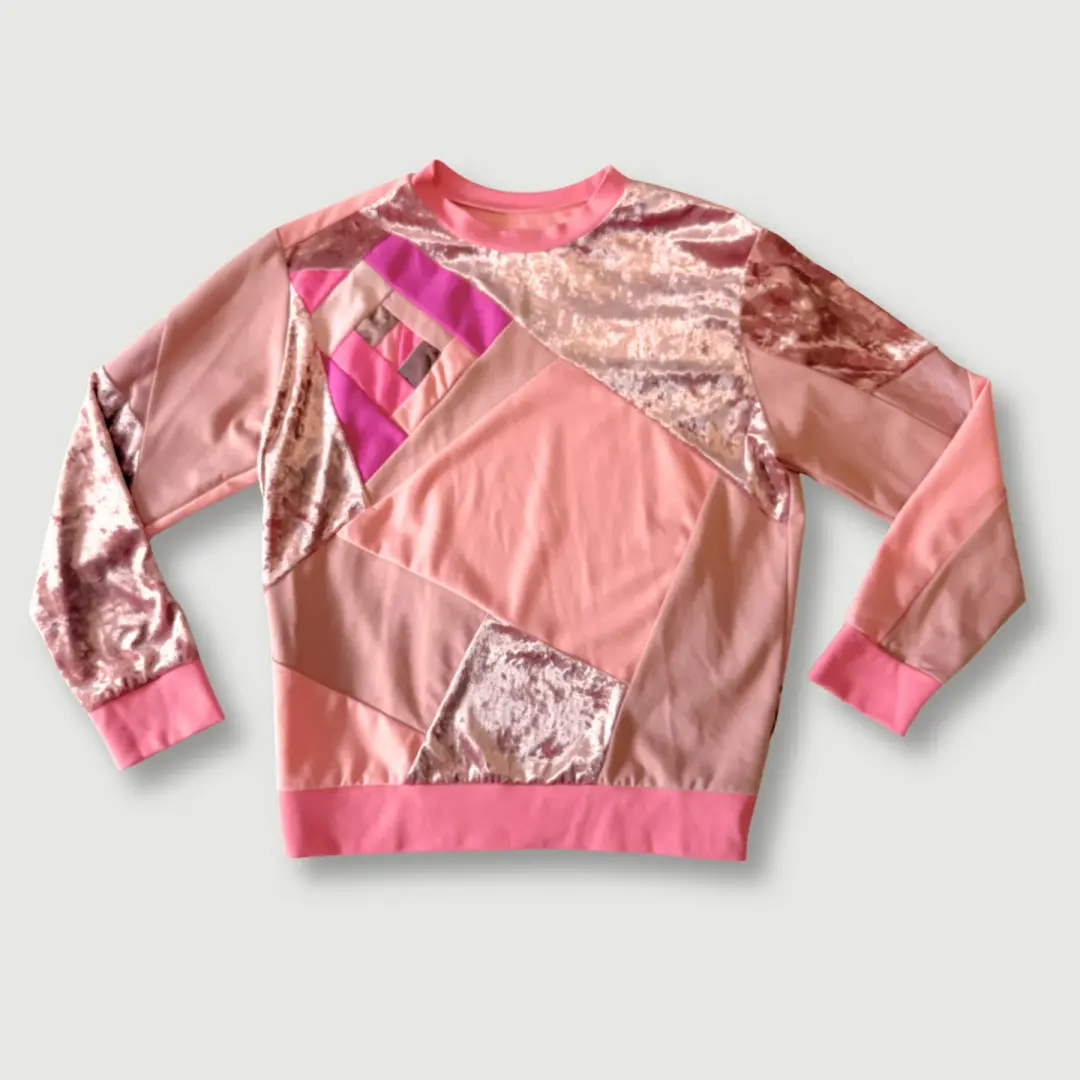 size medium - sample sale - pink sweatshirt
