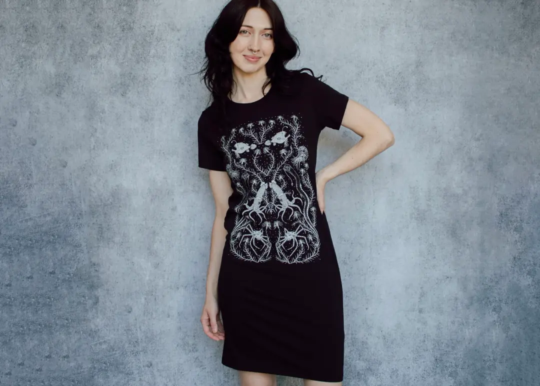 Deep Sea Organic T-Shirt Dress