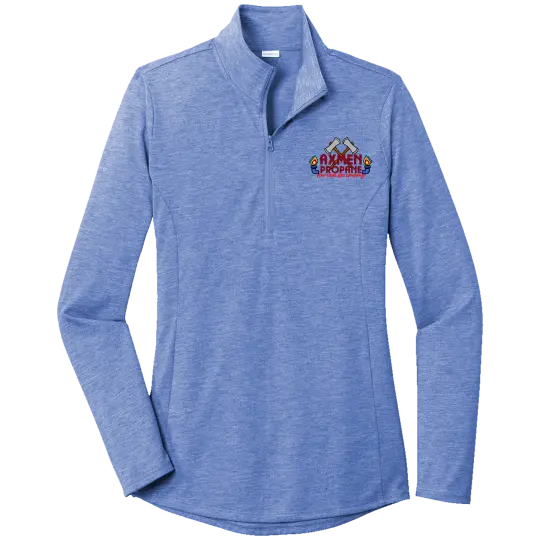 AxMen LST407 Sportek Ladies 1/4 zip Triblend pullover