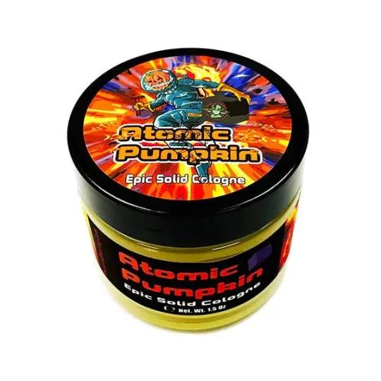 Atomic Pumpkin Solid Cologne | Contains Prickly Pear Oil | A Festive Fall Bay Rum