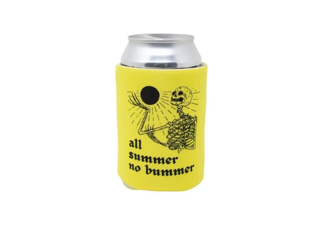 Yellow Skeleton Can Holder