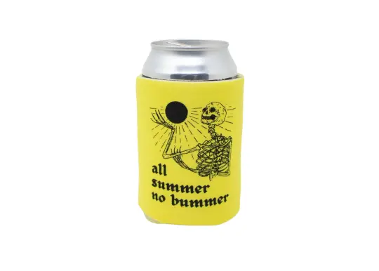 Yellow Skeleton Can Holder