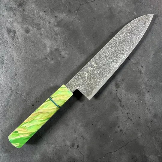 Hatsukokoro Saihyo SG2 Kurozome Santoku 180 mm – Prisma Edition