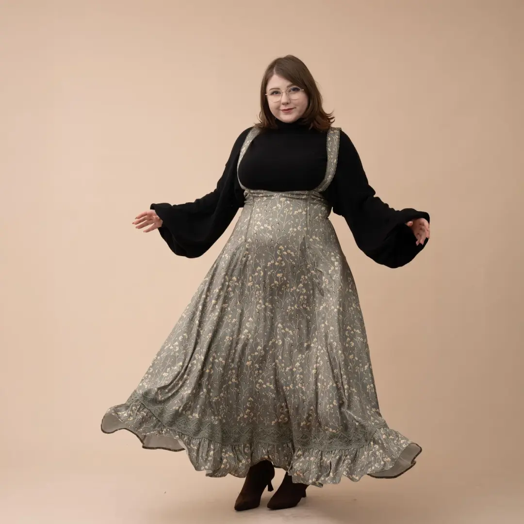 Cottage Jumperskirt in Green