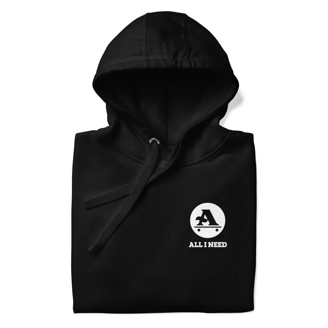 White a-logo Unisex Hoodie
