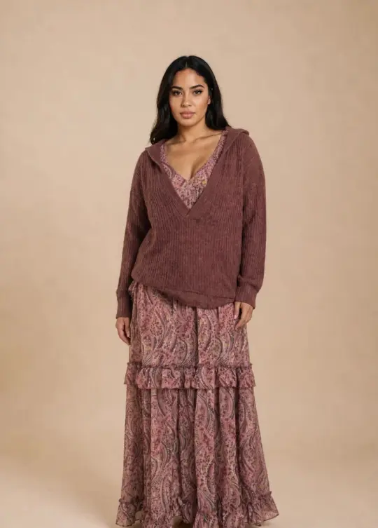 Ona Sweatshirt in Raisin