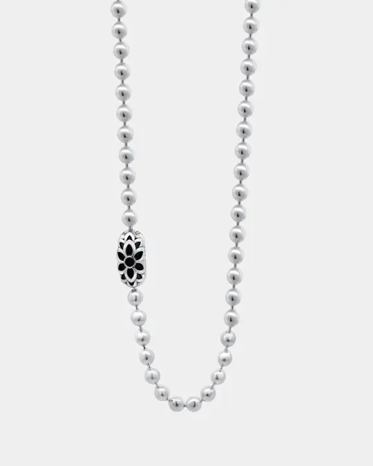 GOOD ART HLYWD Pop Lock Triple Cutout Necklace 10 at 21" - Sterling Silver
