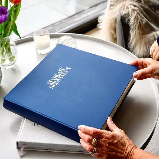 Luxuriously Large Wedding or Anniversary Photo Album, Personalised with Two Names