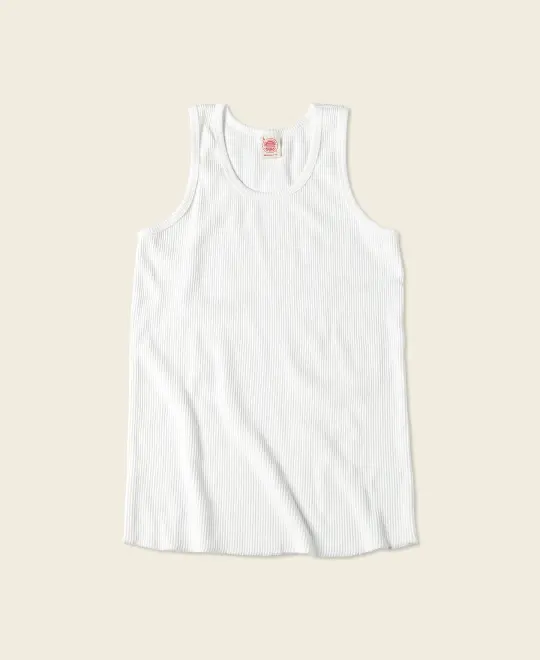 10.5 oz Cotton Tank Top - White