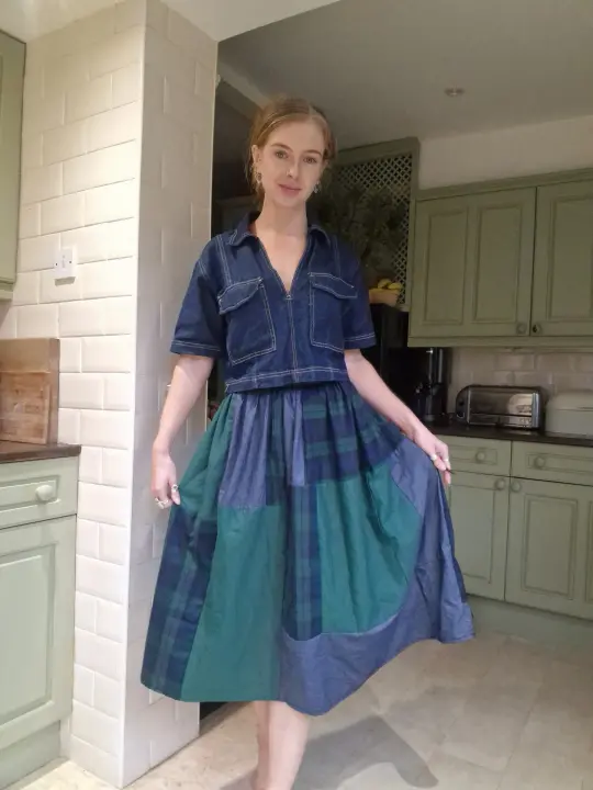 Patchwork skirt - size adjustable