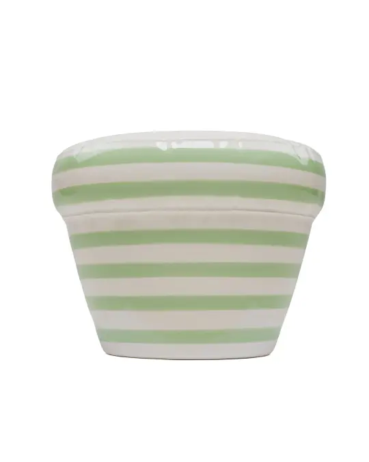 Home Studyo Planter 'Pierre' Stripes Pistache Gloss