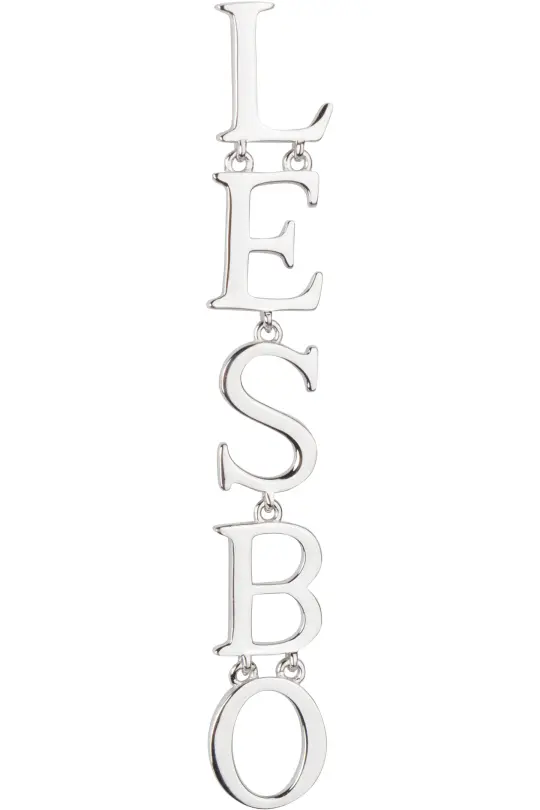 Sterling Silver LESBO Dangle Earring