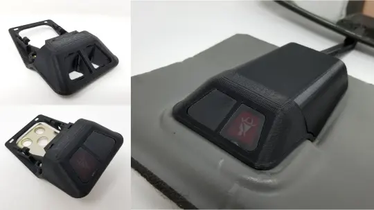 Honda CRX / EF Civic SI Seatbelt Warning Base / Rear View Mirror Cover Trim (Full Version)