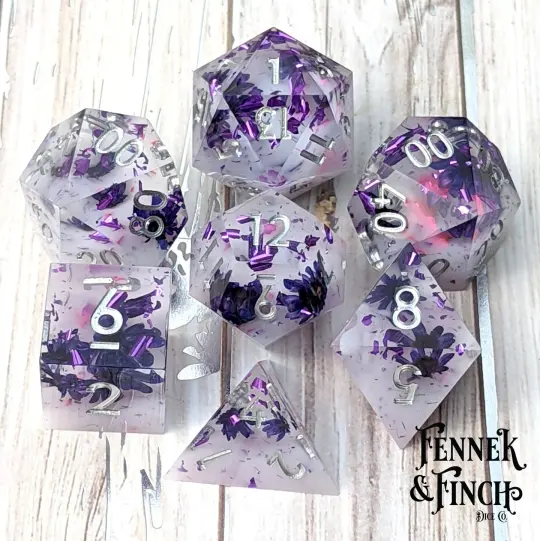 ✨ Antidote - 7 Piece Sharp Edge DnD Dice Set