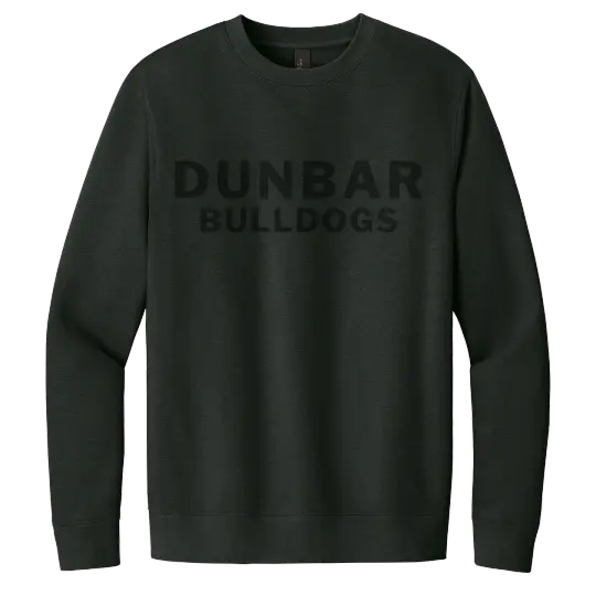 PLD Swim DT6104 Fleece Crewneck Sweatshirt - Blackout Logo