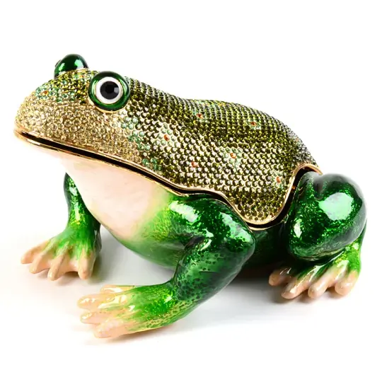 6" Long Giant Frog Trinket Box