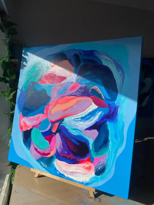 Original Artwork - Rainbow Reef 76 x 76cms