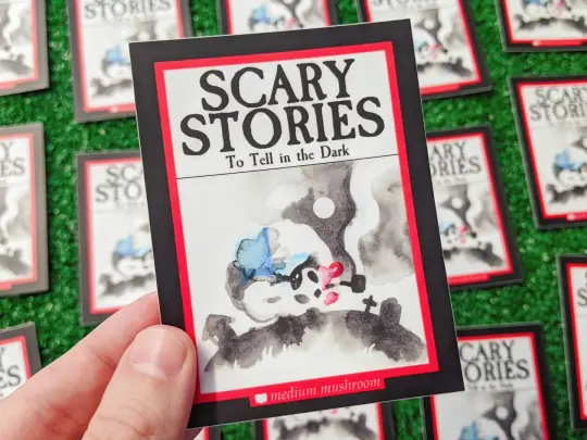 scary stories waterproof vinyl sticker