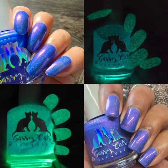 Sassy Cats Lacquer: "Interverse" (Glow in the Dark) *OVERSTOCK*