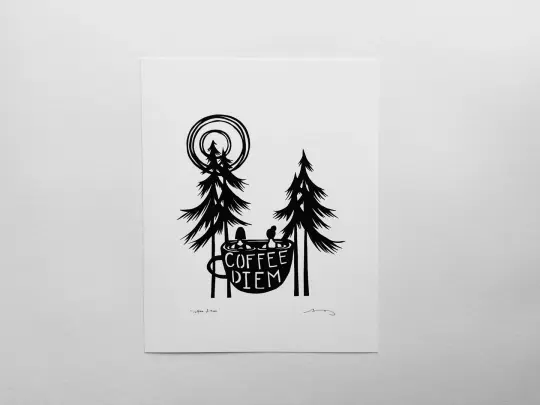 "Coffee Diem" 8x10" print