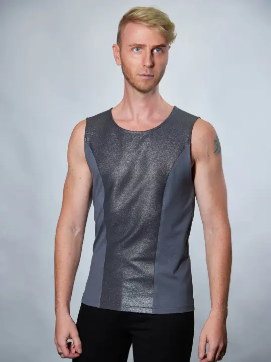 ST-L-8 Gray sleeveless shirt
