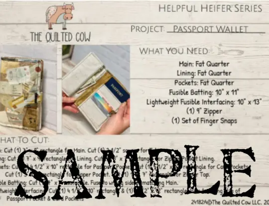 Helpful Heifer Passport Wallet