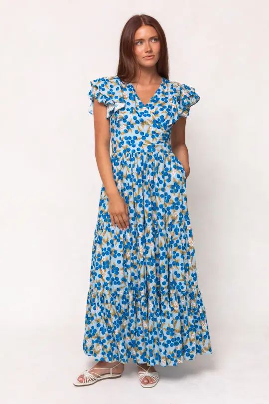 Trixie Dress in Blueberry